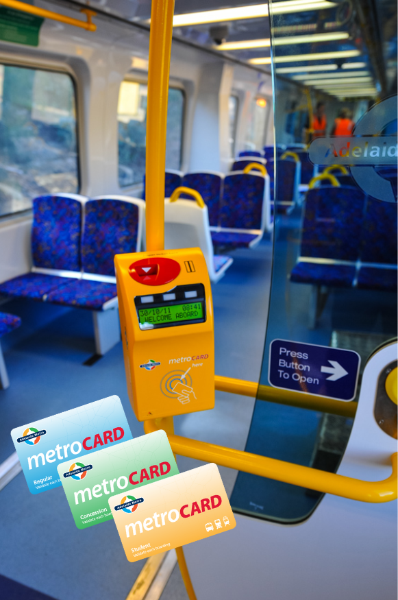 cách quẹt thẻ Metro Card trên các phương tiện ông cộng ở Adelaide